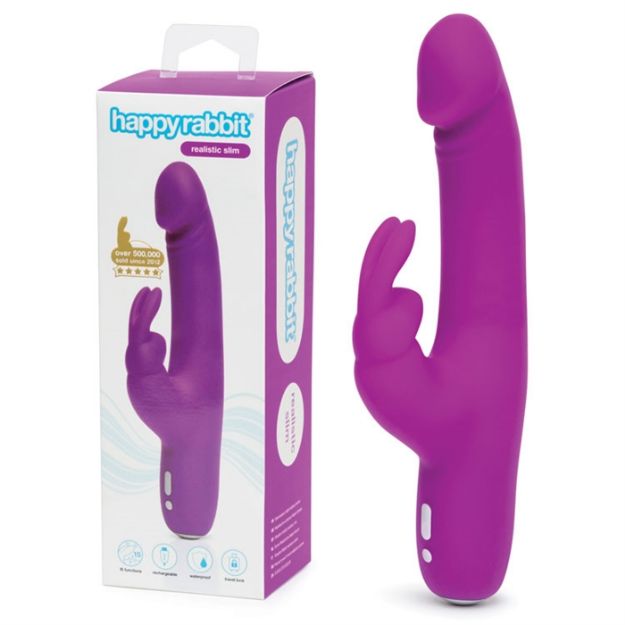 Picture of Happy Rabbit - Slimline Realistic Purple