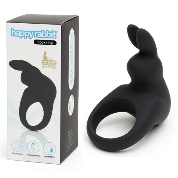 Picture of Happy Rabbit - Rechargeable Cock Ring Black