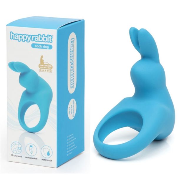 Picture of Happy Rabbit - Rechargeable Cock Ring Blue