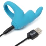 Picture of Happy Rabbit - Rechargeable Cock Ring Blue