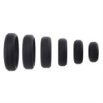 Picture of A&E 6-Piece Penis Ring Set - Silicone black