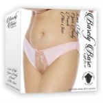 Picture of Lace Edge Open Panty - Plus Size - Peach